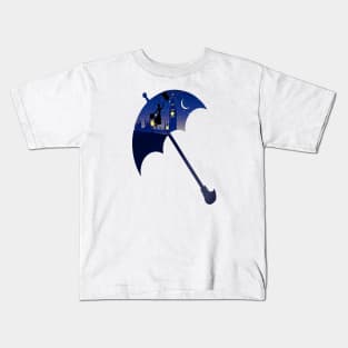 Mary Poppins Umbrella Kids T-Shirt